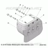 SADDLEBAG ASM., LEATHER