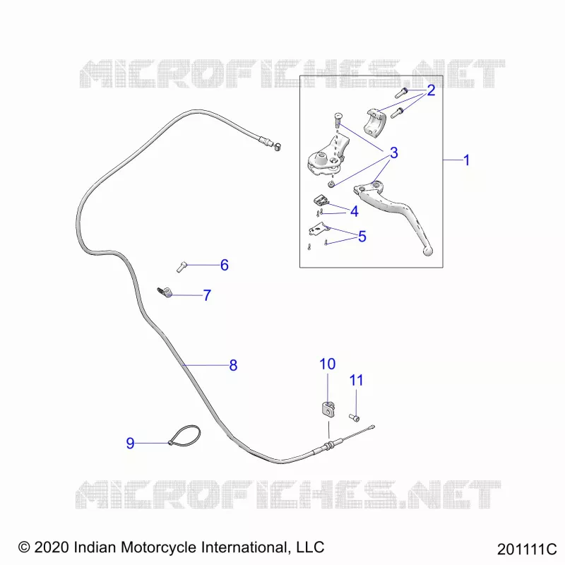 CONTROLS, CLUTCH LEVER AND CABLE
