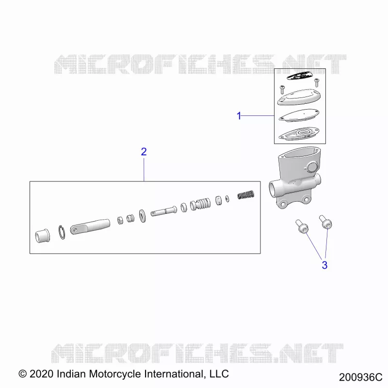 REAR BRAKE, MASTER CYLINDER