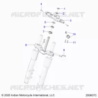 UPPER AND LOWER STEERING CLAMPS