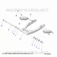 REAR SUSPENSION ASM., SWING ARM AND SHOCKS