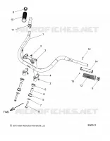 STEERING, HANDLEBAR MOUNTING AND GRIPS