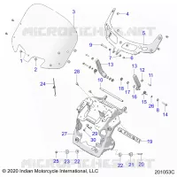 FAIRING ASM, WINDSHIELD MOUNT