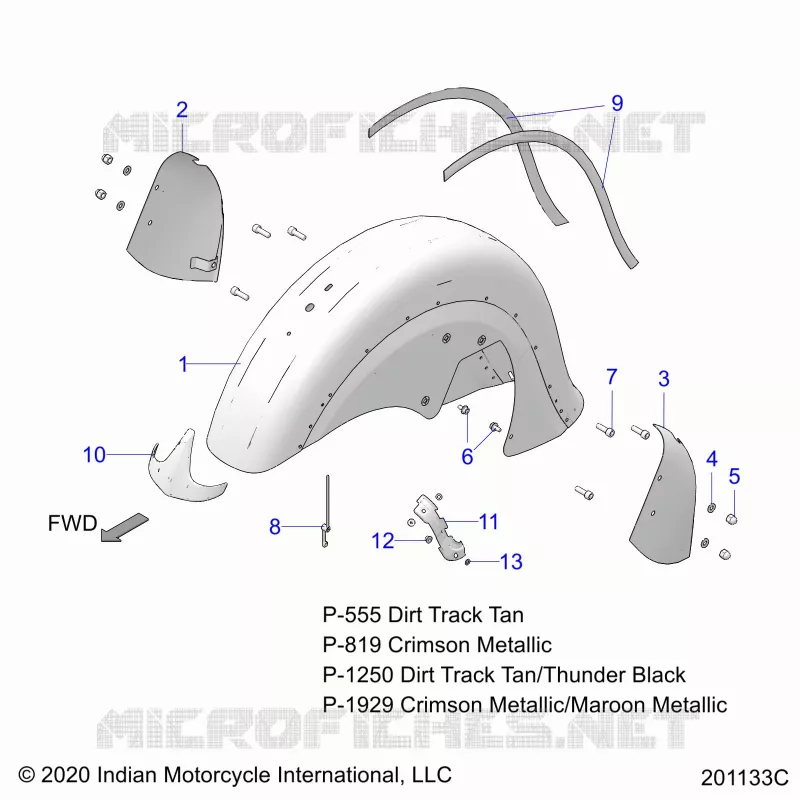 BODYWORK - FRONT FENDER