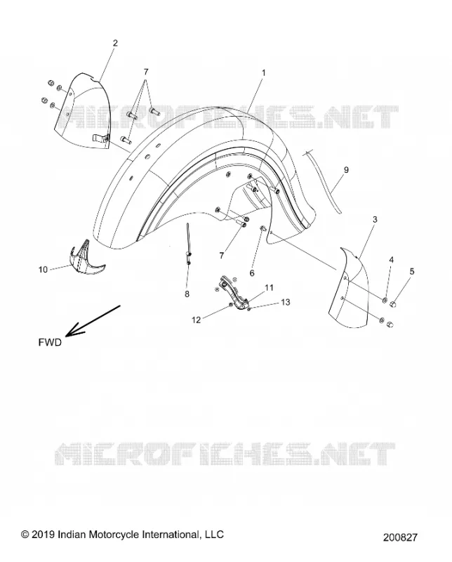 BODYWORK - FRONT FENDER