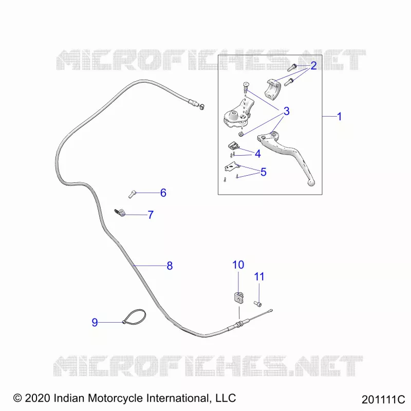 CONTROLS, CLUTCH LEVER AND CABLE