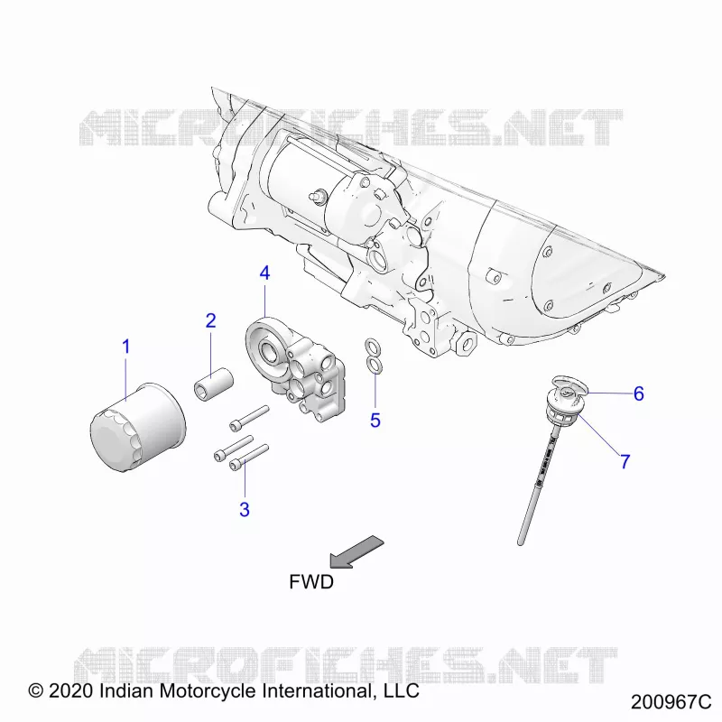 OIL FILTER/ADAPTOR, AND DIPSTICK