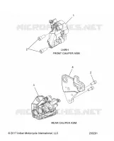 BRAKES, FRONT BRAKE CALIPERS AND REAR