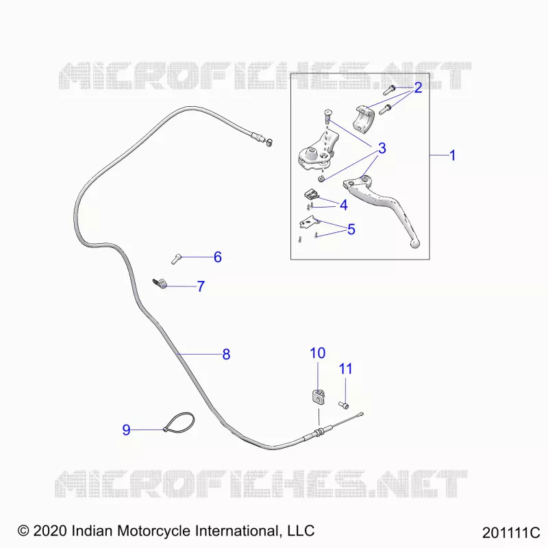 CONTROLS, CLUTCH LEVER AND CABLE