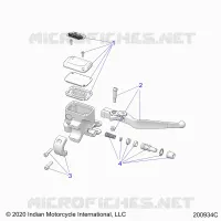 FRONT BRAKE, LEVER AND MASTER CYLINDER