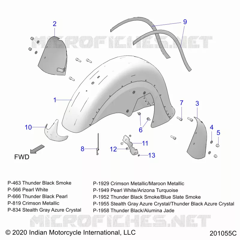 BODYWORK - FRONT FENDER