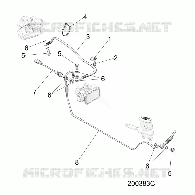 BRAKES, BRAKE LINE, REAR, ABS