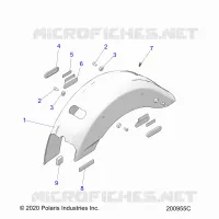 BODYWORK - REAR FENDER