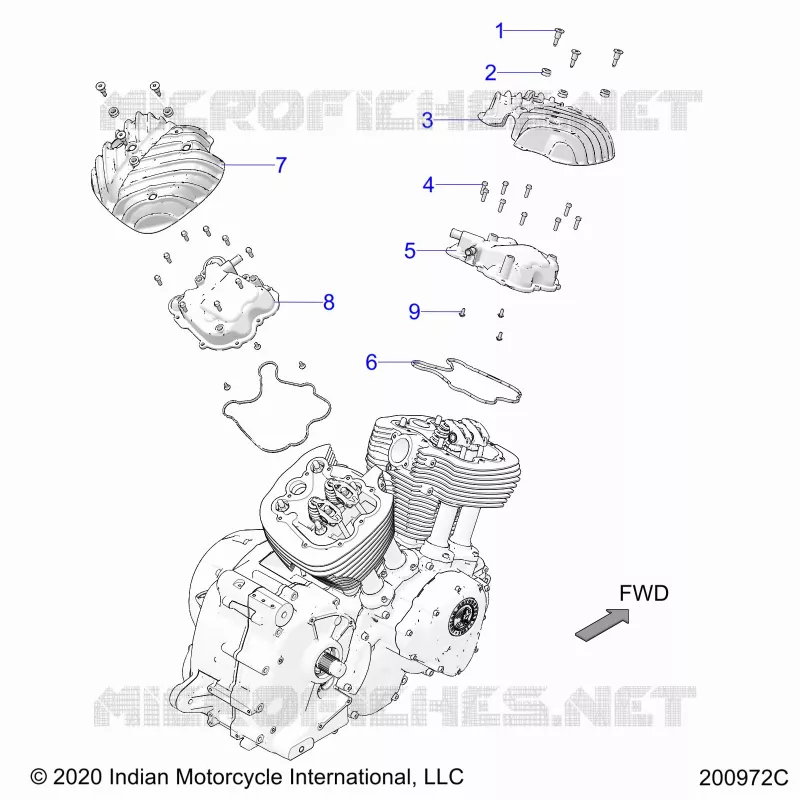 ENGINE, ROCKER COVERS
