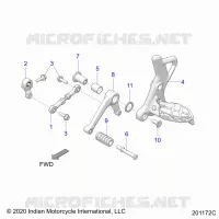 DRIVE TRAIN, SHIFT PEDAL AND LINKAGE