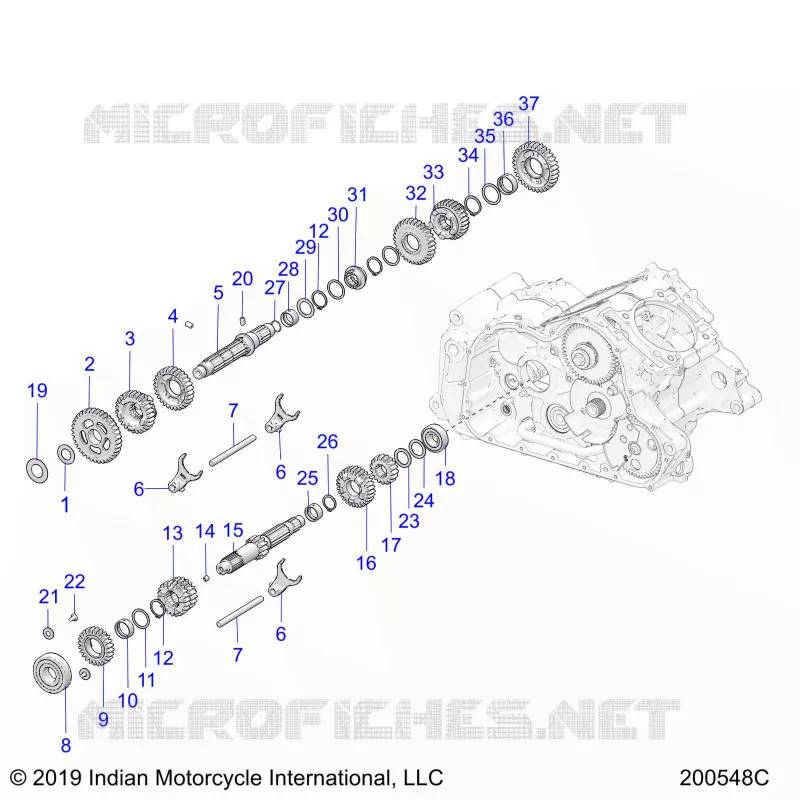 INPUT AND OUTPUT SHAFTS