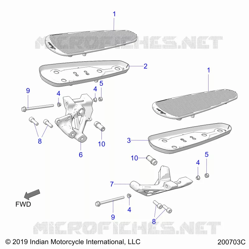 CHASSIS, FLOORBOARD, DRIVER