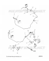 BRAKES, BRAKE LINE, FRONT, ABS