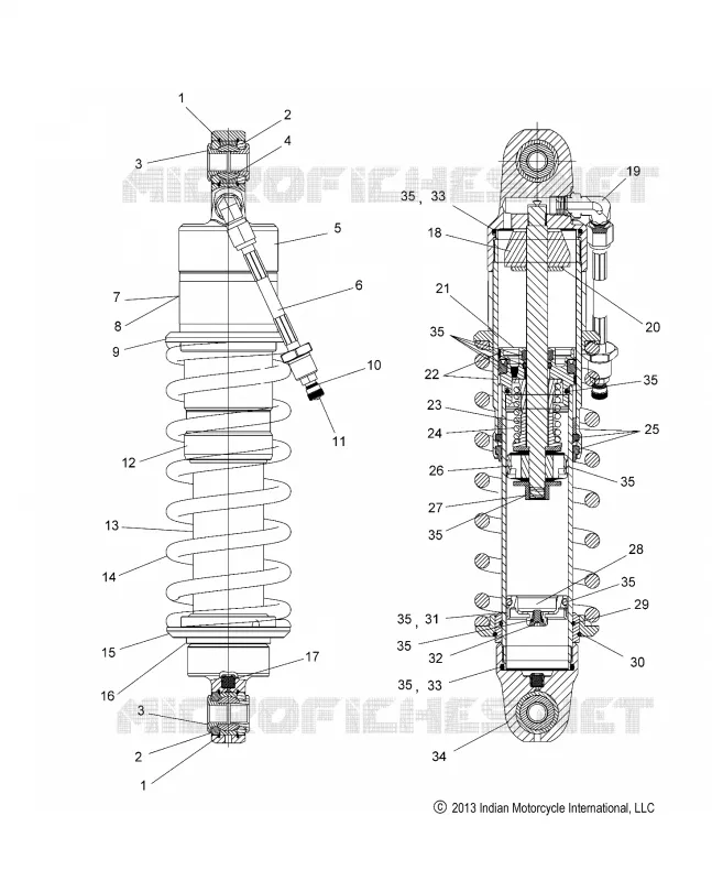 SHOCK ABSORBER, CHIEFTAIN