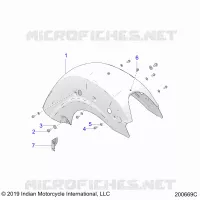 BODYWORK - REAR FENDER, STANDARD