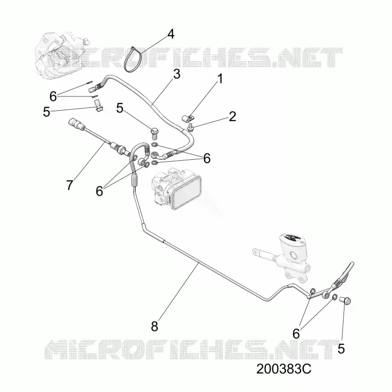 BRAKES, BRAKE LINE, REAR, ABS