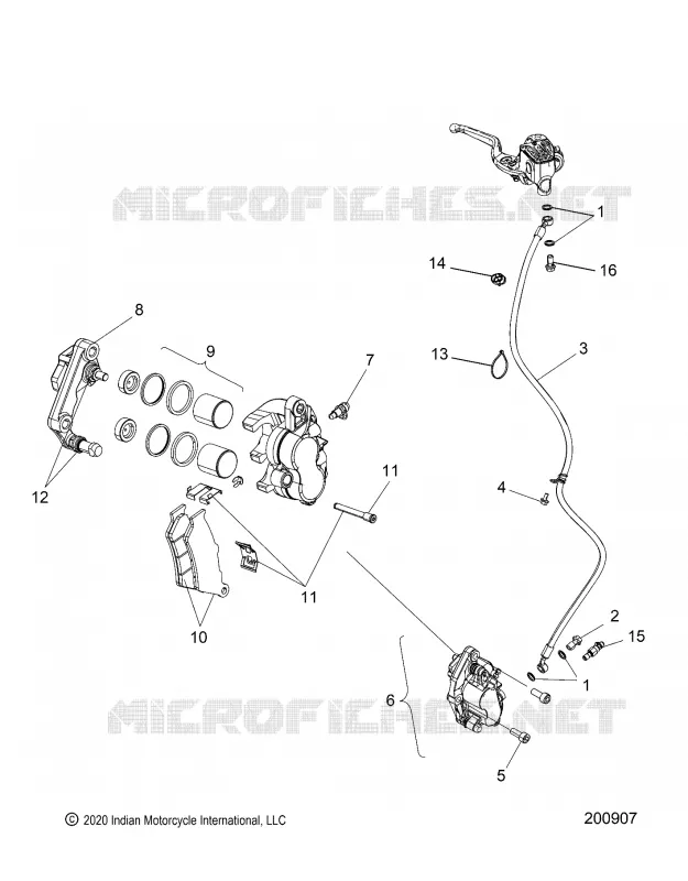 FRONT BRAKE ASM. (NON ABS)