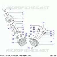 ENGINE, CYLINDER HEAD ASM.