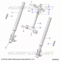 STEERING, FRONT FORKS