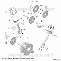 ENGINE, PISTON AND CRANKSHAFT