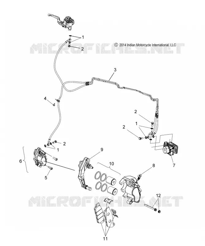 FRONT BRAKE ASM., W/ABS