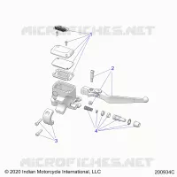 FRONT BRAKE, LEVER AND MASTER CYLINDER