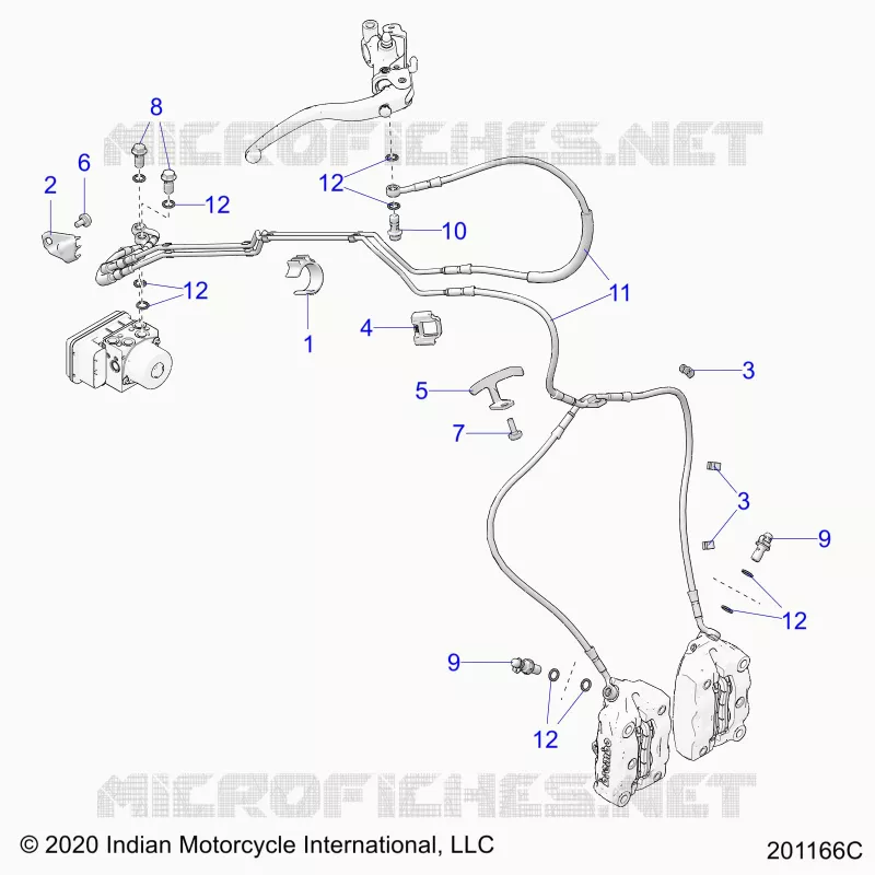 BRAKES, BRAKE LINE, FRONT