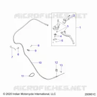 CONTROLS, CLUTCH LEVER AND CABLE