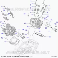 ENGINE, CYLINDER HEAD, CAMSHAFT AND VALVE ASM.