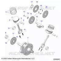 ENGINE, PISTON AND CRANKSHAFT
