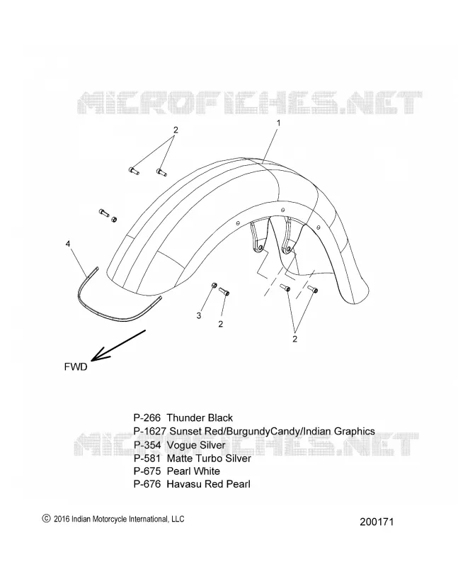 BODYWORK - FRONT FENDER