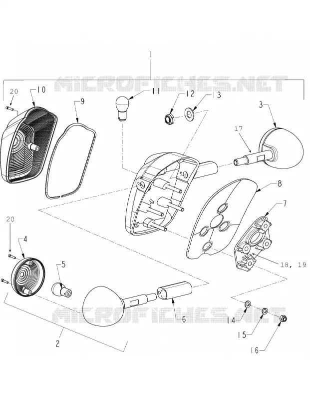 ELECTRICAL, TAILLAMP AND REAR TURN SIGNALS