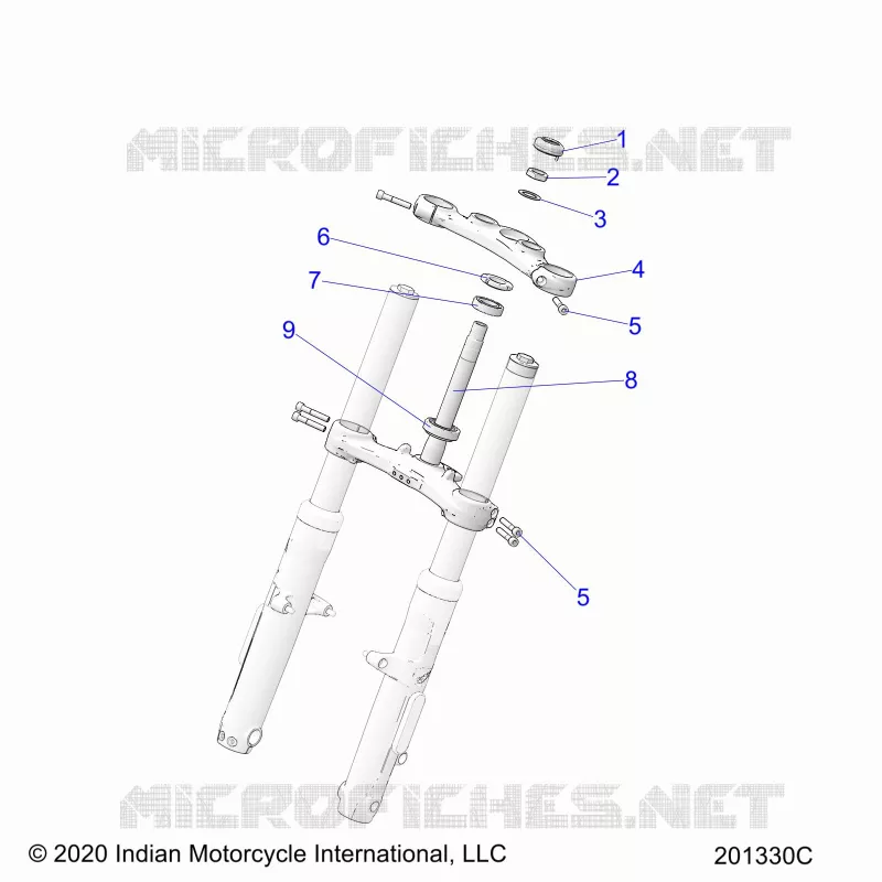 UPPER AND LOWER STEERING CLAMPS