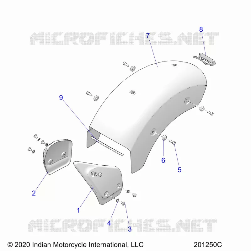 BODYWORK - REAR FENDER