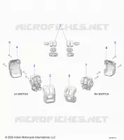 ELECTRICAL, SWITCH CONTROLS, LH/RH