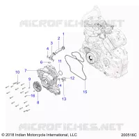 ENGINE, STATOR COVER