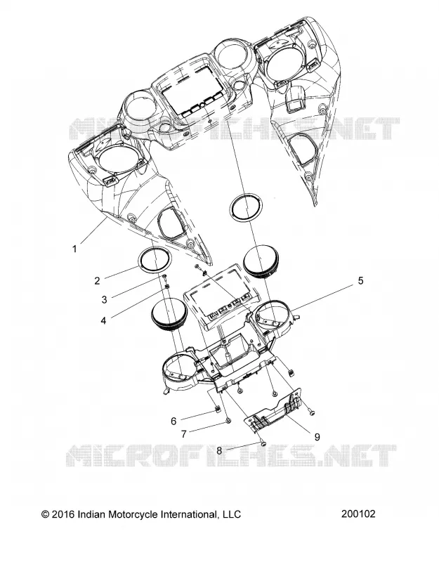 BODY, FAIRING ASM, INSTRUMENT PANEL MNTG.