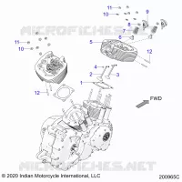 ENGINE, CYLINDER HEAD ASM.