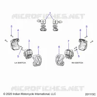 ELECTRICAL, SWITCH CONTROLS, LH/RH