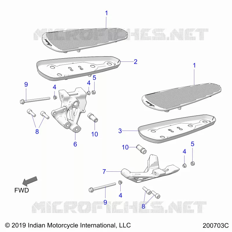 CHASSIS, FLOORBOARD, DRIVER