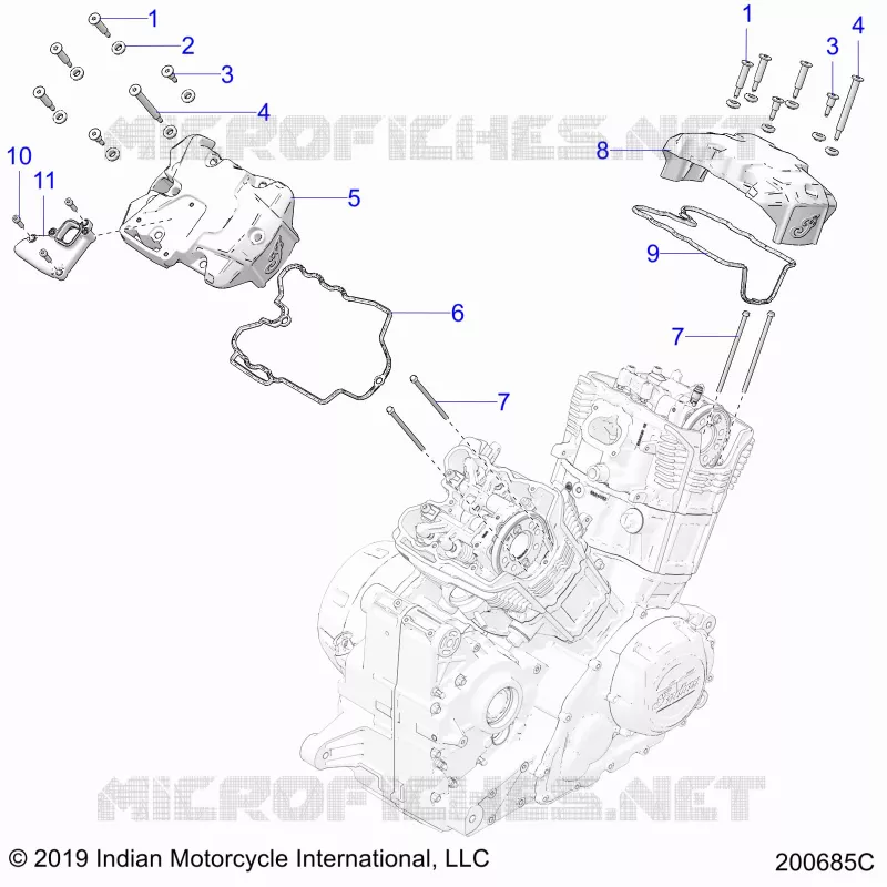 ENGINE, VALVE COVERS