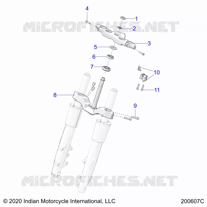 UPPER AND LOWER STEERING CLAMPS