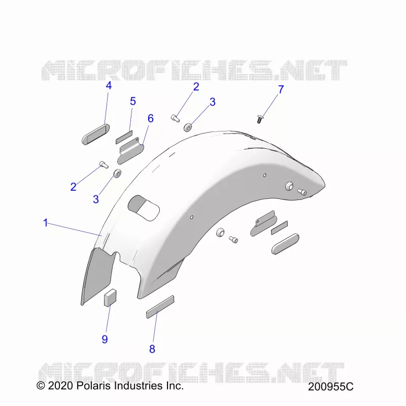 BODYWORK - REAR FENDER