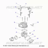 ENGINE, THROTTLE BODY/FUEL RAIL
