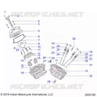 ENGINE, CYLINDER HEAD ASM.